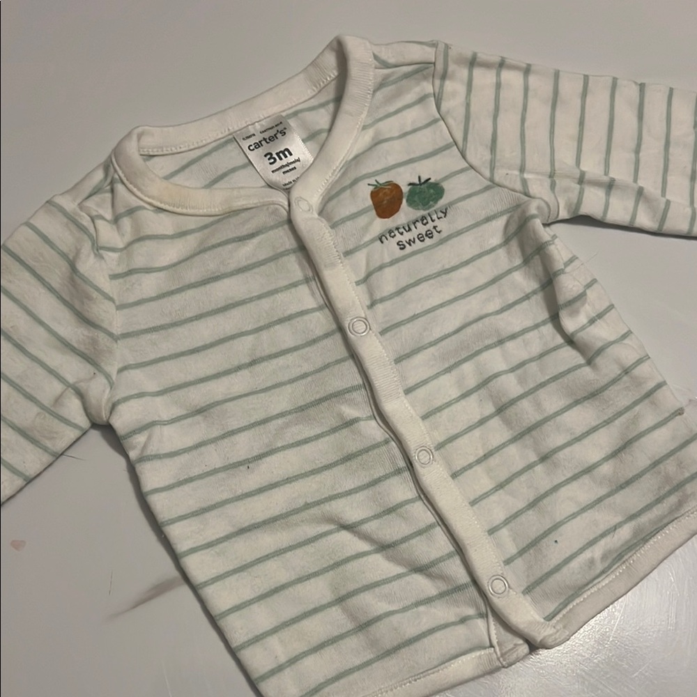 Carter's Neutral Striped Baby Cardigan